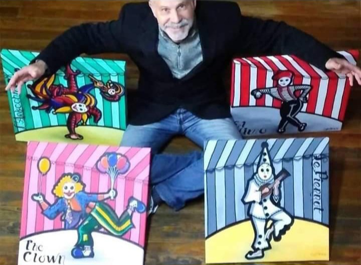 El Mimo. Acrílicos sobre lienzo. Original Carlos Lacal - Imagen 2