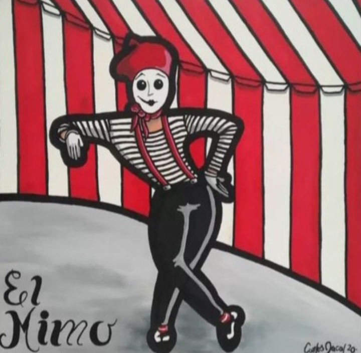 El Mimo. Acrílicos sobre lienzo. Original Carlos Lacal