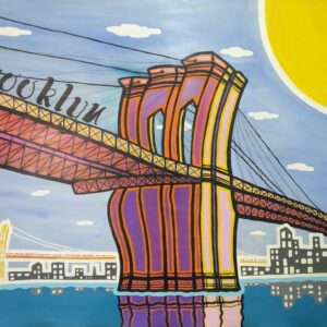 El Puente de Brooklin. Acrílicos sobre lienzo. Original Carlos Lacal