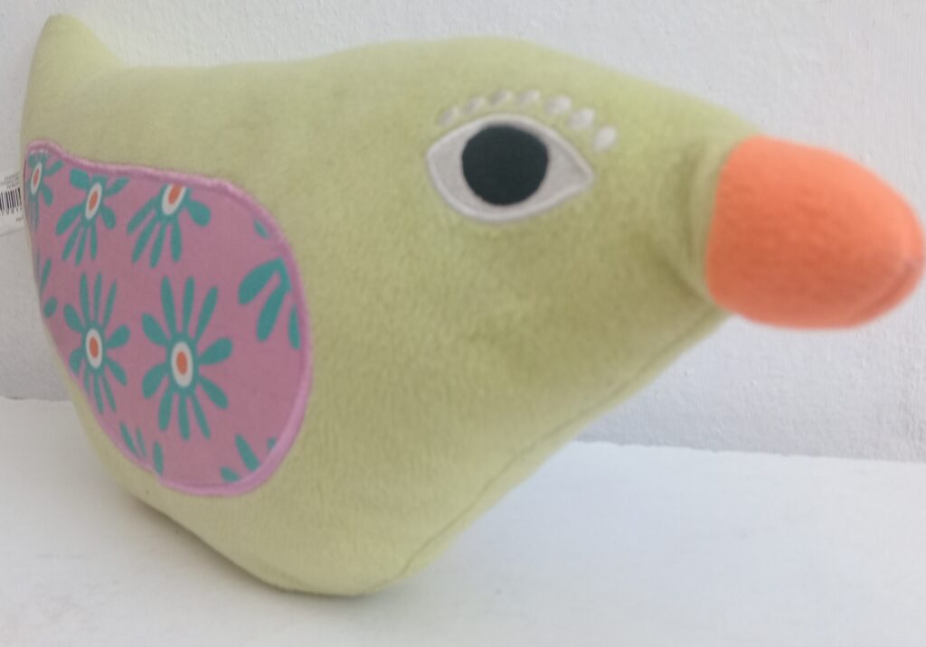 Almohadón Infantil Pájaro 40cm