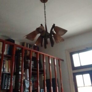 Lámpara Araña Living Comedor Madera