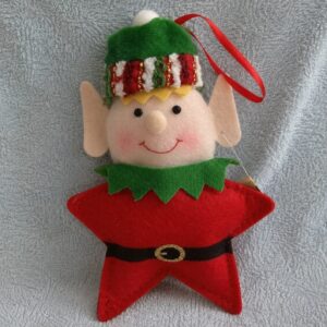 Adorno Elfo Duende de Papá Noel Navidad