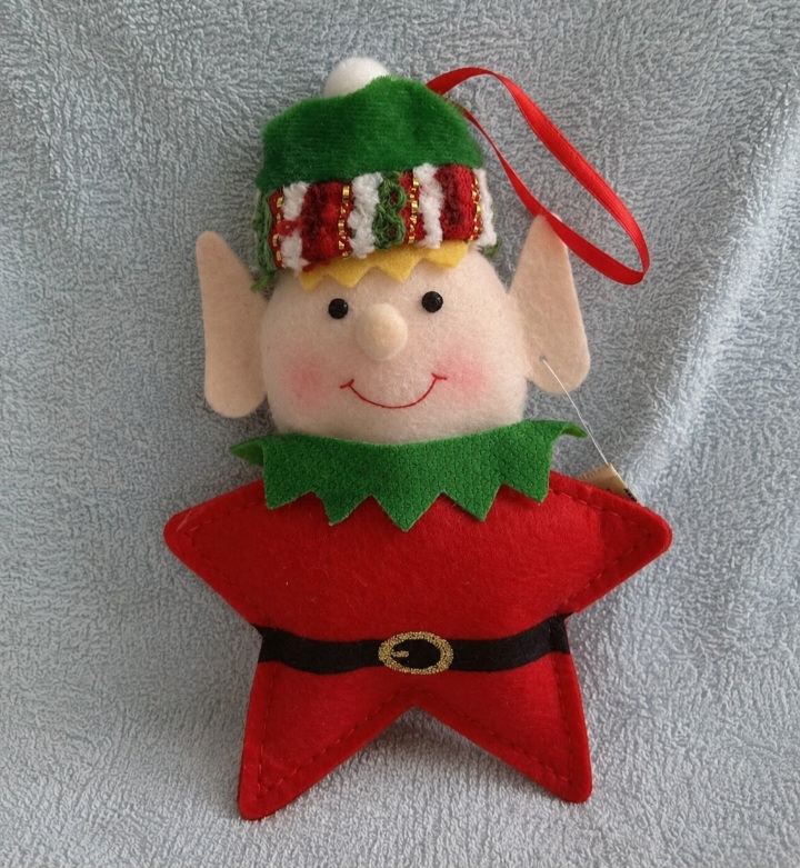 Adorno Elfo Duende de Papá Noel Navidad