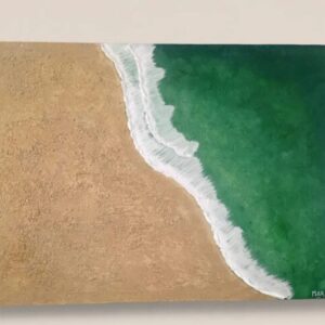 MAR ESMERALDA. Cuadro 90x50 con relieve